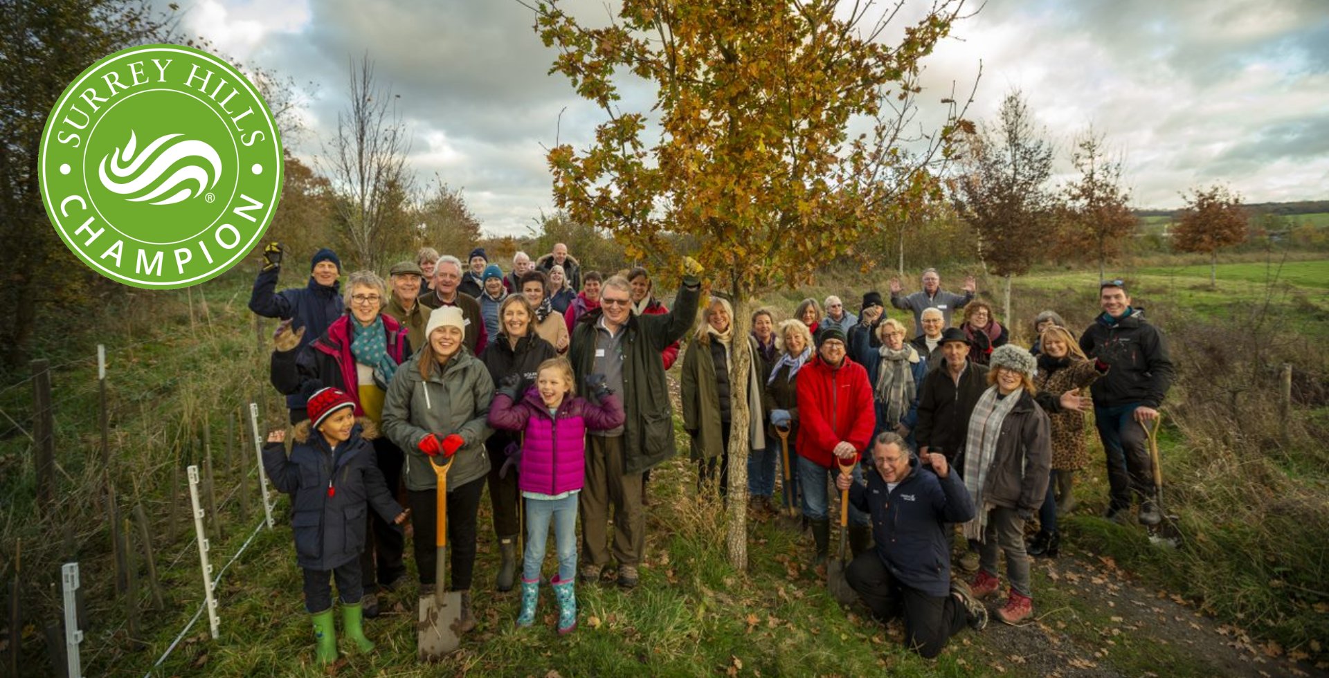 Surrey Hills Champions tree planting day