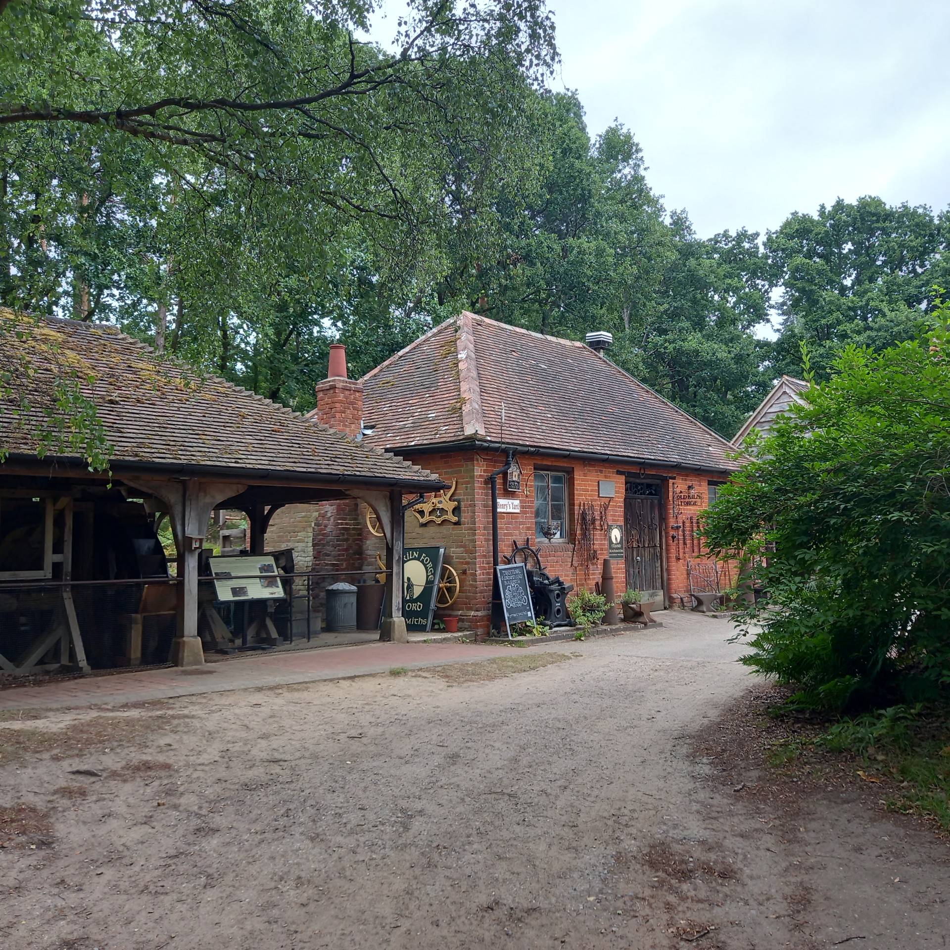 Forge buildings at the museum