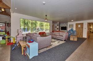 Christopher's family lounge. 