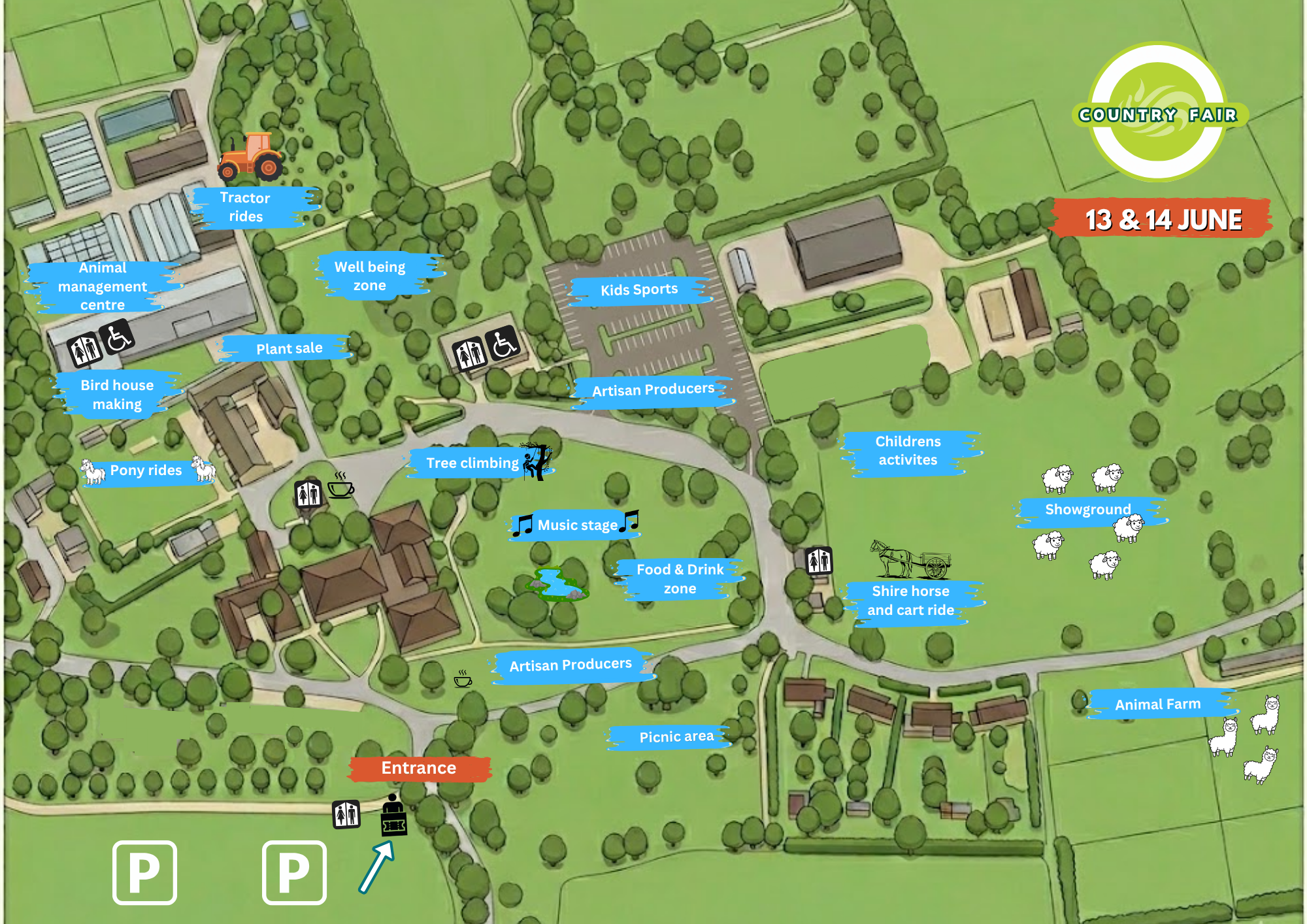 Country Fair map 2026
