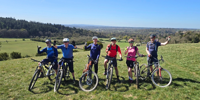 Guided mountain bike experiences and events with Marmalade MTB on the Surrey Hills near London