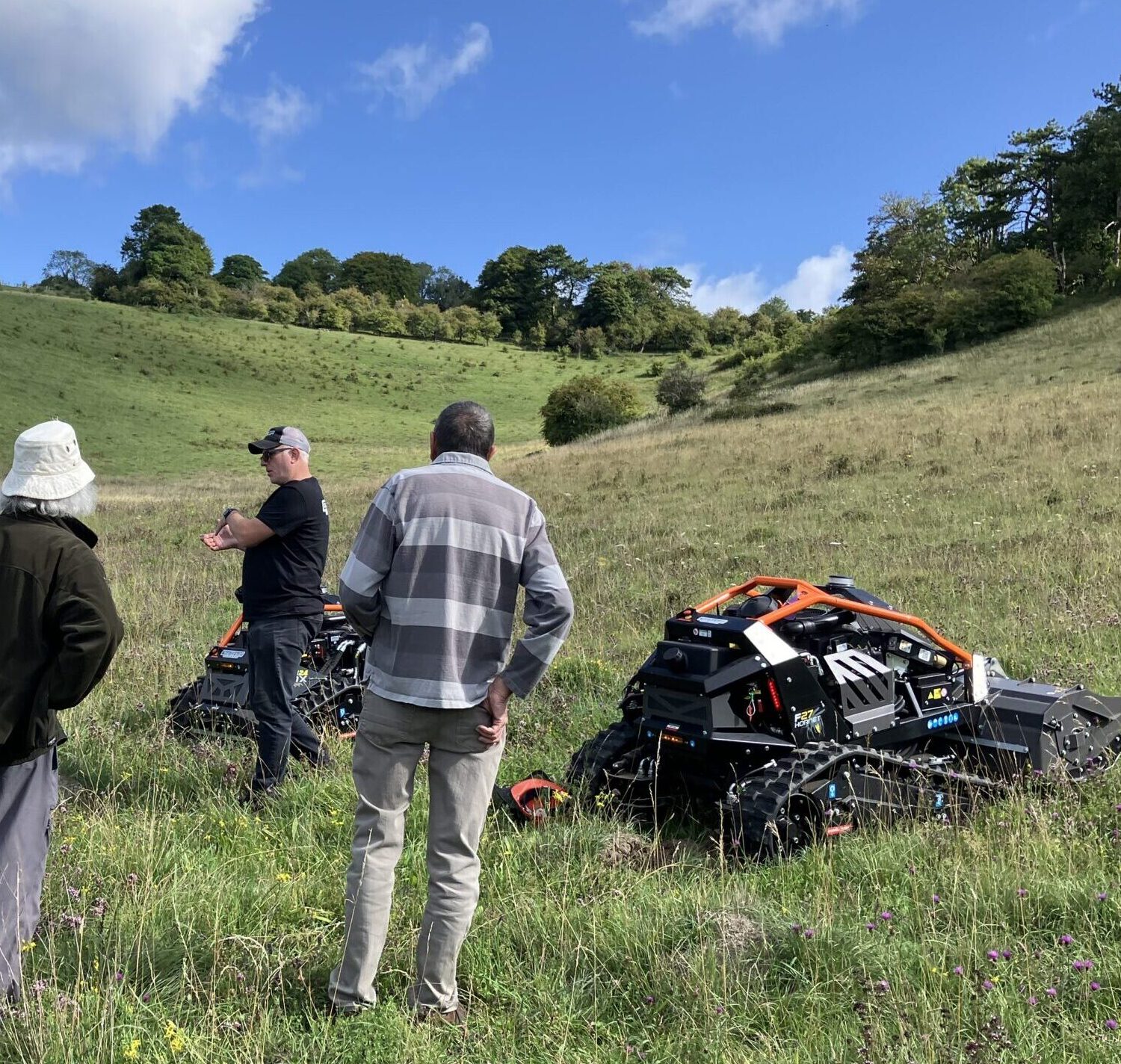 Chalk grassland management Surrey Countryside Partnership