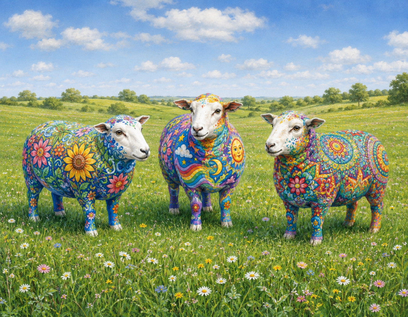 Surrey Hills Sheep Parade Launch at Denbies Wine Estate